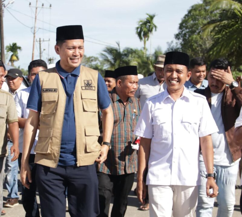 Bupati Aceh Selatan, H. Mirwan MS (pakai rompi-kiri), Sabtu 13 September 2025, selepas melakukan inspeksi mendadak di RSUD dr. H. Yuliddin Away, Tapak Tuan. dok. Ist