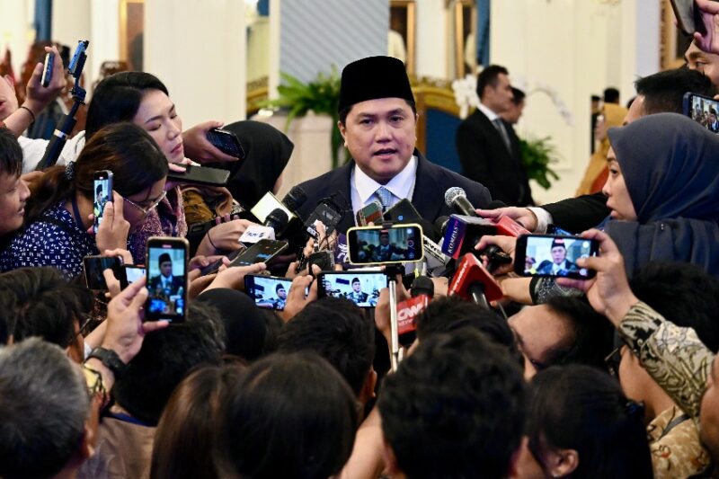 Presiden Prabowo Subianto telah resmi melantik sosok Erick Thohir sebagai Menteri Pemuda dan Olahraga Republik Indonesia (Menpora RI) Kabinet Merah Putih sisa periode masa jabatan 2024-2029 di Istana Negara, Kompleks Istana Kepresidenan, Jakarta Pusat, Rabu (17/9/2025). (foto:Cahyo/BPMI)