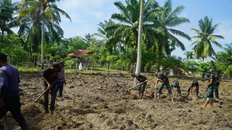 Brigif TP 90/YGD Olah lahan tidur jadi lahan produktif. dok. Pendam IM