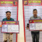 Sat Reskrim Polres Aceh Utara kembali mengamankan dua pria yang kedapatan bermain judi online. Kali ini penangkapan dilakukan pada Senin malam (1/9/2025) di sebuah mobil kopi keliling yang berada di kawasan Simpang Rangkaya, Kecamatan Tanah Luas, Aceh Utara. dok Polres Aceh Utara