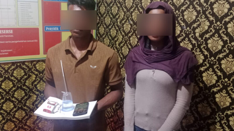 Seorang janda berinisial In (27) bersama seorang pemuda berinisial TS (22) digerebek warga di sebuah rumah di Gampong Tutong, Kecamatan Matangkuli, Aceh Utara, pada Selasa dini hari (23/9/2025). dok. Polres Aceh Utara