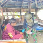 Pos Kalisemen Satgas Yonif 112/DJ memberikan Fasilitas layanan kesehatan berupa Pengobatan Gratis. dok. Pendam IM