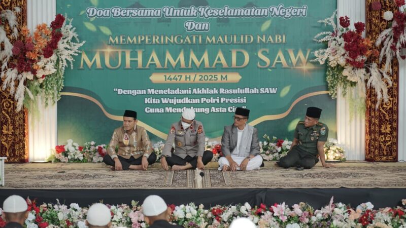 Polda Aceh menggelar peringatan Maulid Nabi Muhammad SAW 1447 Hijriah sekaligus doa bersama untuk keselamatan negeri. dok. Polda Aceh
