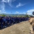 Puluhan mahasiswa/i mengikuti sosialisasi pentingnya Pengelolaan Sampah Terpilah dan World Cleanup Day 2025, di TPS3R Gampong Ateuk Cut, Kecamatan Simpang Tiga, Kabupaten Aceh Besar, Kamis (11/9/2025). DOK. MC ACEH BESAR