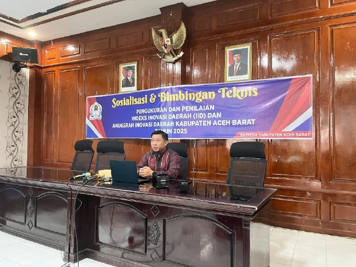 Kepala Bidang Penelitian, Pengembangan, dan Inovasi Daerah Bappeda Aceh Barat, Kemal Pasya, S.IP., MPA. dok. Pemkab Aceh Barat