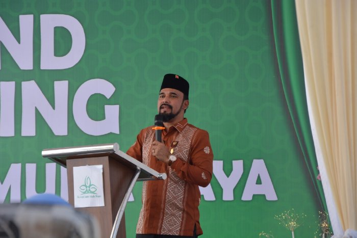 Bupati Aceh Timur, Iskandar Usman Al-Farlaky, S.H.I., M.Si., meresmikan Rumah Sakit Mulia Raya di Kecamatan Peudawa, Selasa (2/9/2025). dok. Diskominfo Kab. Aceh Timur
