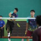 Tim bulu tangkis beregu putra Kementerian Pemuda dan Olahraga Republik Indonesia (Kemenpora RI) memastikan langkahnya ke babak 16 besar Pekan Olahraga Nasional (Pornas) Korps Pegawai Republik Indonesia (Korpri) XVII Tahun 2025. (foto:Herry/kemenpora.go.id)