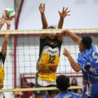 Tim bola voli indoor Kementerian Pemuda dan Olahraga (Kemenpora) tampil gemilang pada laga hari kedua babak penyisihan Pekan Olahraga Nasional (Pornas) Korps Pegawai Republik Indonesia (Korpri) XVII Tahun 2025. (foto:Herry/kemenpora.go.id)