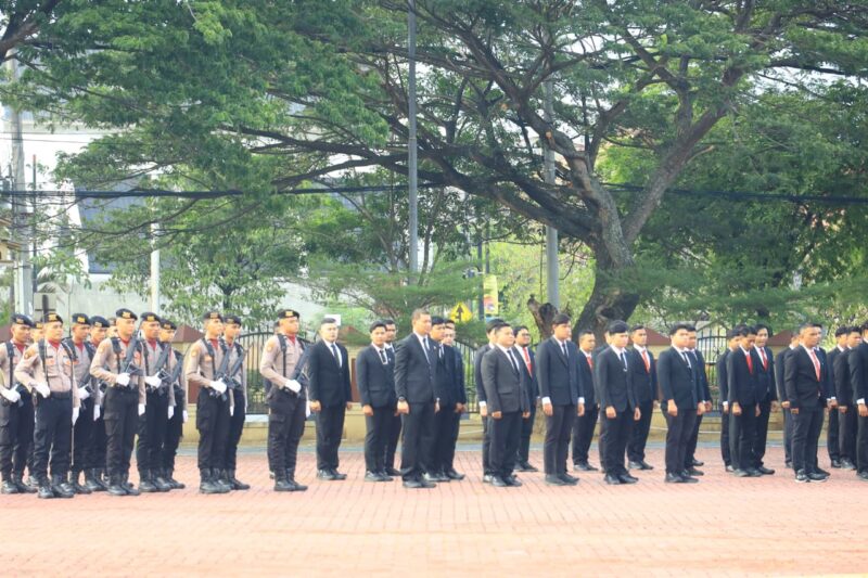Polda Aceh menggelar upacara peringatan Hari Kesaktian Pancasila Tahun 2025 di Lapangan Mapolda Aceh, Rabu, 1 Oktober 2025. dok. Polda Aceh