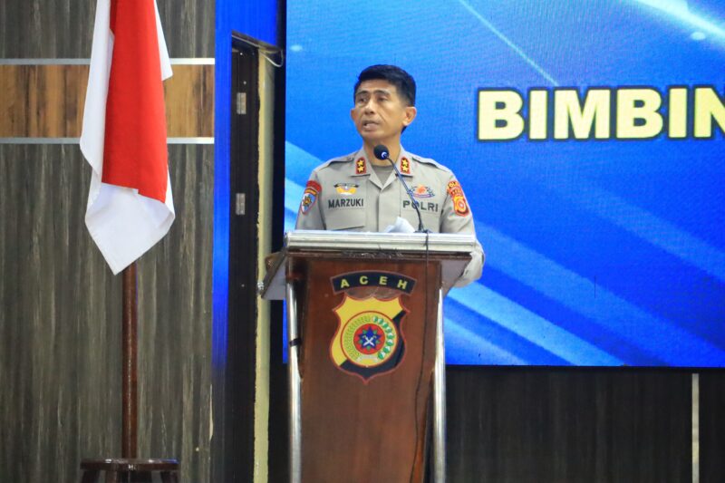 Kapolda Aceh Irjen Pol. Marzuki Ali Basyah membuka kegiatan Bimbingan Teknis (Bimtek) Pelaksanaan Anggaran Tahun 2025 sekaligus Asistensi Fungsi Keuangan Polri yang dilakukan Pusat Keuangan (Puskeu) Polri di Gedung Presisi Polda Aceh, Rabu, 1 Oktober 2025. dok. Polda Aceh 