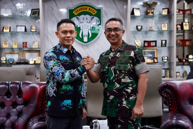 Pangdam Iskandar Muda Terima Audiensi Kakanwil BPN Aceh di Makodam IM. dok. Pendam IM