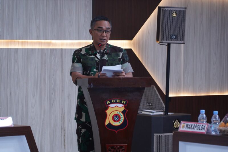 Pangdam Iskandar Muda Hadiri Deklarasi Green Policing di Mapolda Aceh. dok. Pendam IM