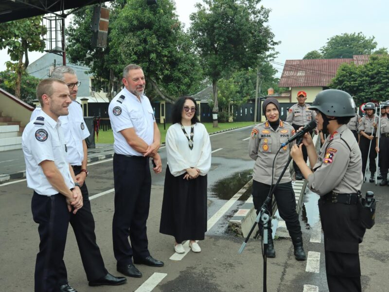 Sekolah Polisi Wanita (Sepolwan) Lemdiklat Polri menerima kunjungan kehormatan dari delegasi Kepolisian Prancis, Selasa, 7 Oktober 2025. dok. Polda Aceh