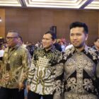 Wakil Gubernur Aceh, Fadhlullah, SE, didampingi Inspektur Aceh Ir. Abdullah, menghadiri Rapat Koordinasi Nasional (Rakornas) Pembinaan dan Pengawasan Tahun 2025 (Binwas) yang diselenggarakan oleh Inspektorat Jenderal (Itjen) Kementerian Dalam Negeri (Kemendagri) di Hotel Pullman Jakarta Central Park, Kamis (9/10/2025). dok. Ist