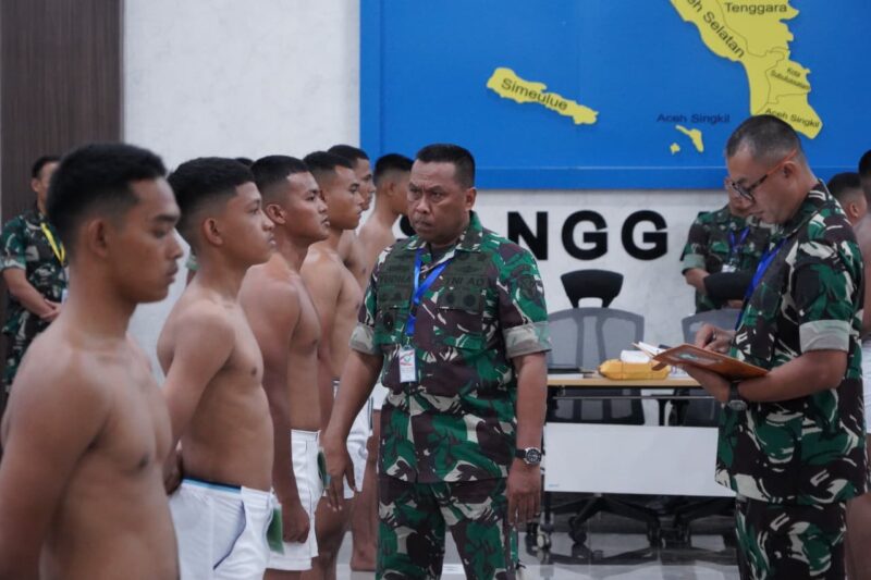 Kasdam IM pimpin sidang pantukhir daerah penerimaan calon bintara TNI AD gelombang II TA 2025. dok. Pendam IM