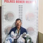 Seorang pria berinisial F (46), warga Desa Seumirah, Kecamatan Nisam Antara, Kabupaten Aceh Utara, berhasil diamankan karena kedapatan membawa ganja seberat 2,3 kilogram. dok. Polres Bener Meriah
