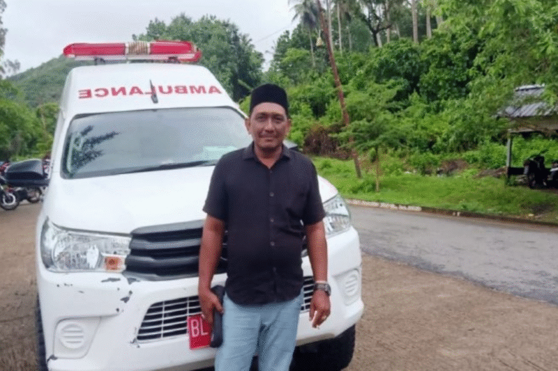 Hasmi Imum Mukim Pulau Nasi sekaligus warga Gampong Alue Reuyeung, Kecamatan Pulo Aceh. FOTO: DOK PRI