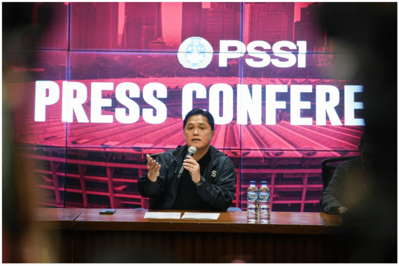 Ketua Umum Persatuan Sepak Bola Seluruh Indonesia (PSSI), Erick Thohir, menegaskan bahwa proses pencarian pelatih baru Tim Nasional Indonesia tidak bisa dilakukan dengan tergesa-gesa. dok. PSSI
