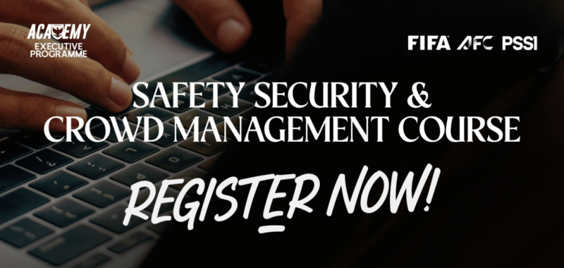 banner Registrasi Garuda Academy Executive Program: Safety, Security & Crowd Management Course. dok. PSSI