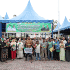 Penyerahan dan penyaluran Zakat Perusahaan Bank Aceh Tahun Buku 2024 senilai Rp500.000.000,00 (Lima Ratus Juta Rupiah) kepada 1.216 Mustahiq Miskin Produktif di Kabupaten Aceh Tenggara melalui Baitul Mal Kabupaten Aceh Tenggara. dok. Ist