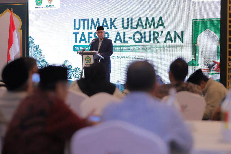 Pembacaan rekomendasi hasil Ijtimak Ulama Tafsir Al-Qur’an. Dok. Kemenag RI