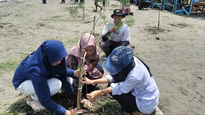 Menanam pohon cemara laut. dok. Kemenag RI