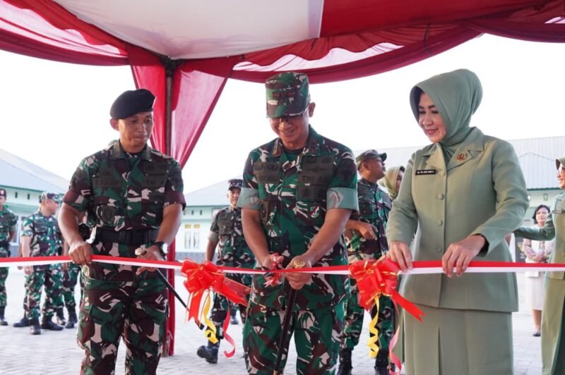 Kunker ke Yonkav 11/Macan Setia Cakti di Lhokseumawe Pangdam IM Resmikan Lapangan Tangguh. dok. Ist