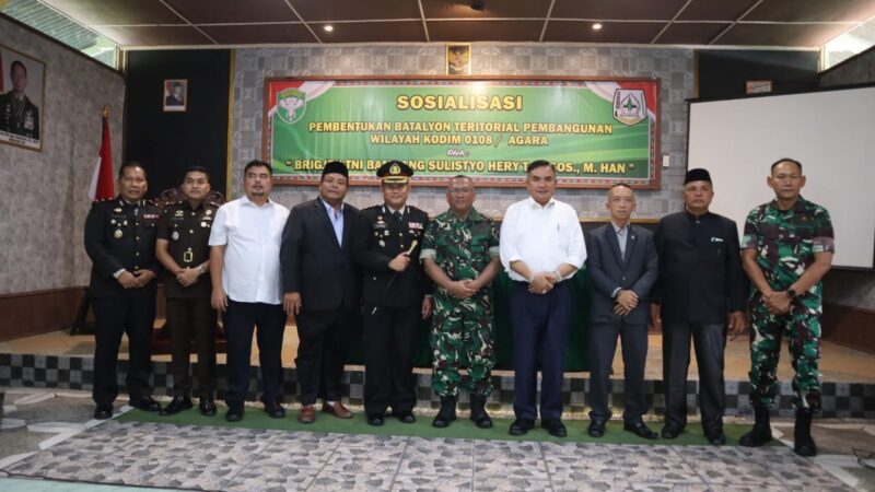 Kapoksahli Pangdam IM Sosialisasikan Pembentukan Yonif TP di Aceh Tenggara. dok. Pendam IM