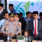 Wakapolda Aceh Brigjen Pol. Ari Wahyu Widodo, bersama sejumlah pejabat utama Polda Aceh menghadiri upacara Peringatan Hari Kesehatan Nasional (HKN) ke-61 Tahun 2025 di Halaman Kantor Gubernur Aceh, Rabu, 12 November 2025. dok. Polda Aceh