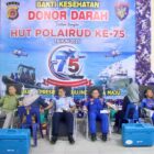 Direktorat Kepolisian Perairan dan Udara (Ditpolairud) Polda Aceh menggelar kegiatan bakti kesehatan (Bakkes) berupa donor darah dalam rangka memperingati hari ulang tahun (HUT) ke-75 Polairud tahun 2025. dok. Polda Aceh