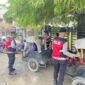 Personel Polres Lhokseumawe melaksanakan patroli presisi dengan menyusuri kawasan pusat kota Lhokseumawe, Sabtu (14/11/2025). Dok. Polres Lhokseumawe