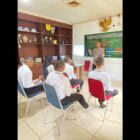 Edukasi kamtibmas kepada Calon Menwa di Markas Menwa Unimal, Desa Blang Pulo, Kecamatan Muara Satu. Senin (17/11/2025) pagi. Dok. Polres Lhokseumawe