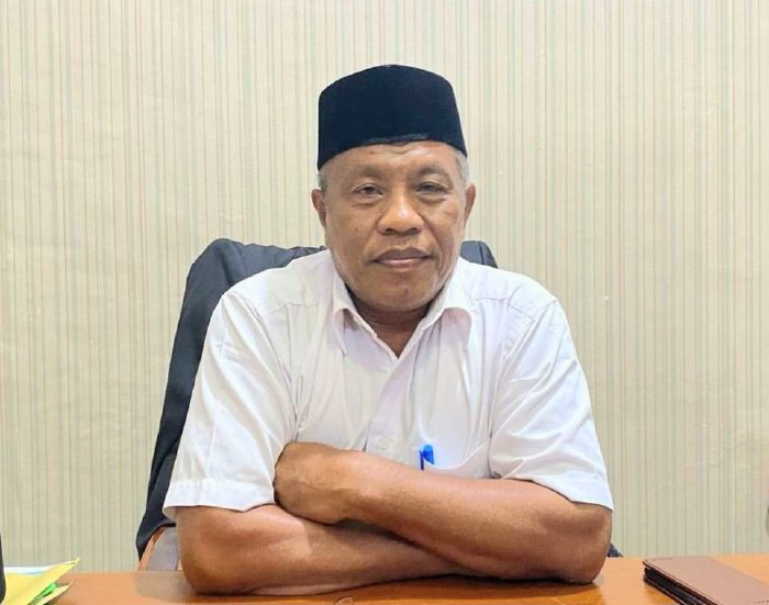 Ketua Kafilah MTQ Aceh Barat, Muhammad Isa, menyampaikan apresiasi terhadap penyelenggaraan Musabaqah Tilawatil Quran (MTQ) Aceh ke-XXXVII yang digelar di Kabupaten Pidie Jaya. dok. Pemkab Aceh Barat