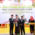 Majelis Adat Aceh (MAA) Kabupaten Aceh Barat menggelar Seminar Menyelaraskan Adat Mahar (Jeulame) dengan Syariat Islam sekaligus Rapat Kerja MAA Tahun 2025 di Aula T. Umar Bappeda, Senin (10/11/2025). dok. Pemkab Aceh Barat