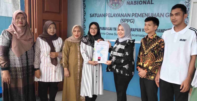 Sppg Bako Parangai Terima Sertifikat Laik Higiene Sanitasi Dok. (Foto: Istimewa)