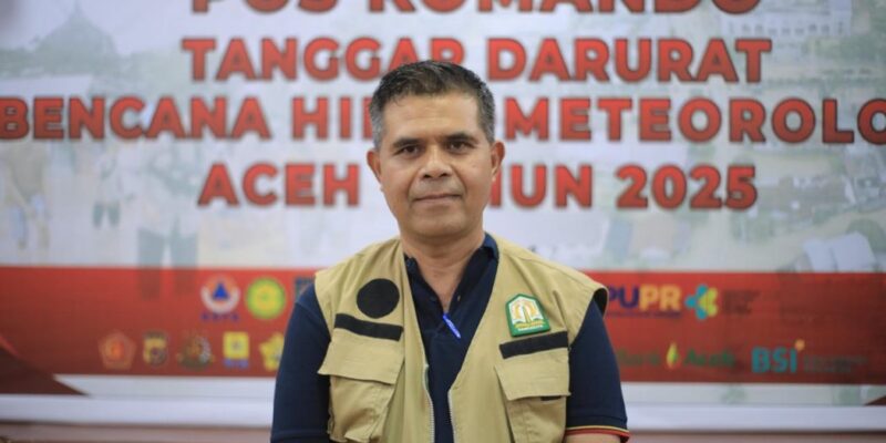 Juru Bicara Pos Komando Tanggap Darurat Bencana Hidrometeorologi Aceh 2025, Murthalamuddin, S.Pd, MSP. Foto: Dok. Biro Adpim Setda Aceh