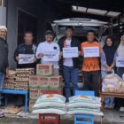 SPS Aceh menyalurkan bantuan sembako dari Dewan Pers kepada wartawan anggota SPS di wilayah Dataran Tinggi Aceh, Minggu (4/1/2026). Foto: Dok. Istimewa 