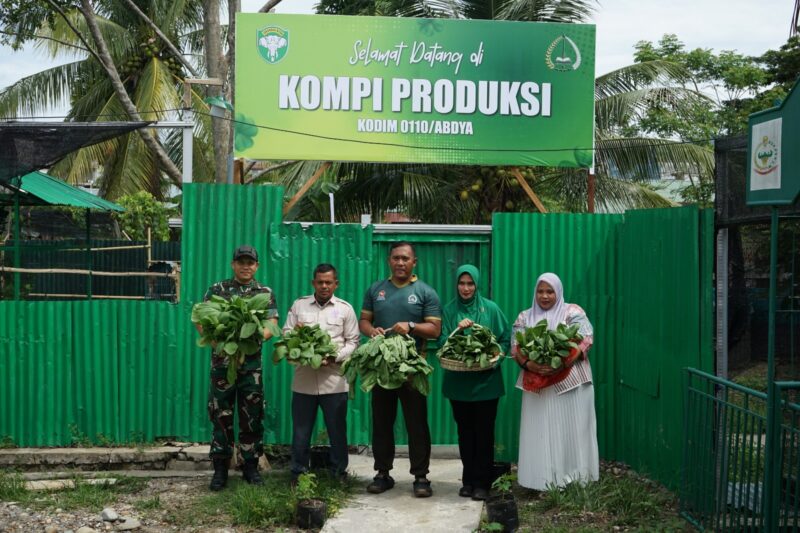 Kompi produksi Kodim 0110 Abdya. Foto. Dok. Abdul Rani.