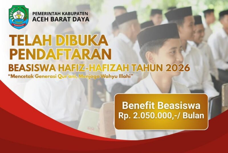 Beasiswa hafiz Pemkab Abdya. Foto. Dok. A. Rani