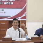 Sekda Aceh M. Nasir memimpin rapat koordinasi percepatan penanganan pascabencana dan kesiapan Ramadhan di Banda Aceh, Senin (16/2/2026). Foto: Dok. Biro Adpim Setda Aceh