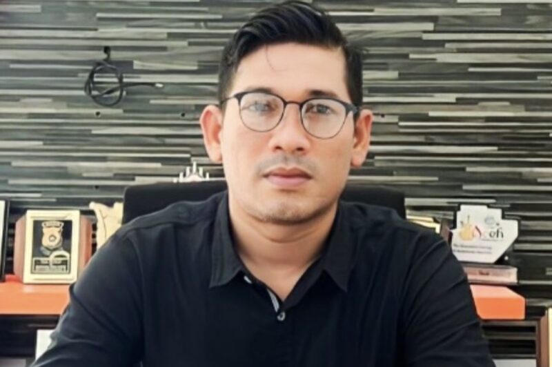 Ketua YARA Aceh Besar, M. Nur, menyoroti dugaan amburadulnya pengelolaan aset daerah di wilayah Kota Jantho, Senin (23/02/2026). Foto: Dok. Istimewa