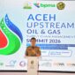 Sekda Aceh, M. Nasir, S.IP, MPA menyampaikan Sambutan sekaligus membuka Aceh Upstream Oil dan Gas Supply Chain Management Summit 2026 di Gedung Dayan Dawood, Darussalam, Senin (02/02/2026). Foto: Dok. Istimewa