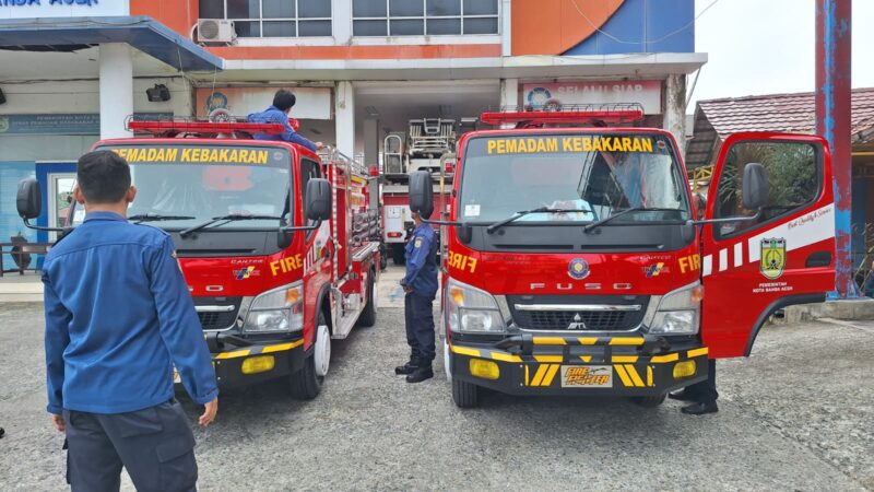 MObil pemadam kebakaran milik DPKP Banda Aceh. Foto: Dok. Istimewa 