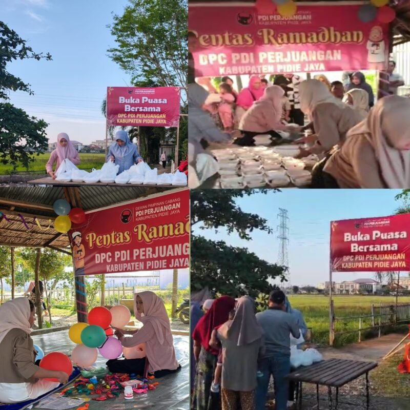 Galeri kegiatan DPC PDI Perjuangan Kabupaten Pidie Jaya, Kamis ( 5/3/2026). Foto:Dok/Muhammad Rissan 