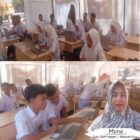Para Siswa Siswi SMP Negeri 1 Meurah Dua, Pidie Jaya. Sedang Mengikuti Gladi TKA (Tek Kemampuan Akademik) di dalam Tenda. Senin ( 30/3/2026). Foto:Dok/Muhammad Rissan