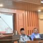 Sekda Aceh, M. Nasir, S.IP, MPA, saat memberikan sambutan serta meluncurkan Dashboard Peta Aksi dan Partisipasi Masyarakat untuk Penanggulangan Bencana Aceh, di Gedung Serbaguna Setda Aceh, Banda Aceh, Jum'at (27/2/2026). Foto: Dok. Biro Adpim Setda Aceh