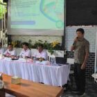 Irdinsyah Kepala BPJS kesehatan Kabupaten Simeulue saat sedang memberikan sambutannya.(Foto: Dok, AgusMuliadi/Acehnow).