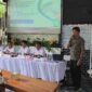 Irdinsyah Kepala BPJS kesehatan Kabupaten Simeulue saat sedang memberikan sambutannya.(Foto: Dok, AgusMuliadi/Acehnow).