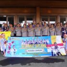 Foto bersama saat penyambutan Kontingen Taekwondo Garbha Presisi Polri di Bandara Soekarno-Hatta usai meraih juara umum di Jepang, Selasa (28/4/2026). Foto: Dok. Istimewa 