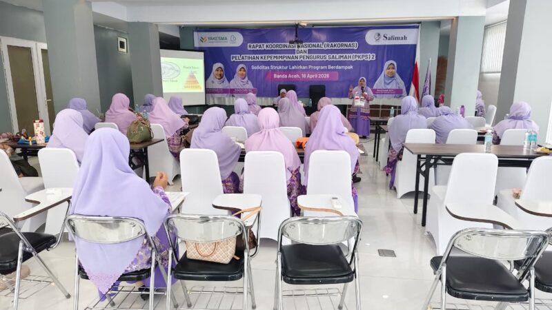 Peserta mengikuti sesi penguatan kapasitas organisasi dalam Rakornas Salimah Aceh di Banda Aceh, Senin (20/4/2026). Foto: Dok. Istimewa 